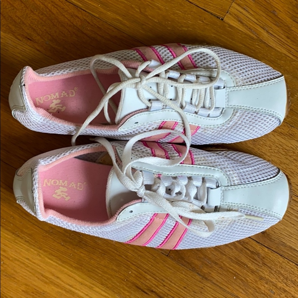 Nomad Pink and White Sneakers